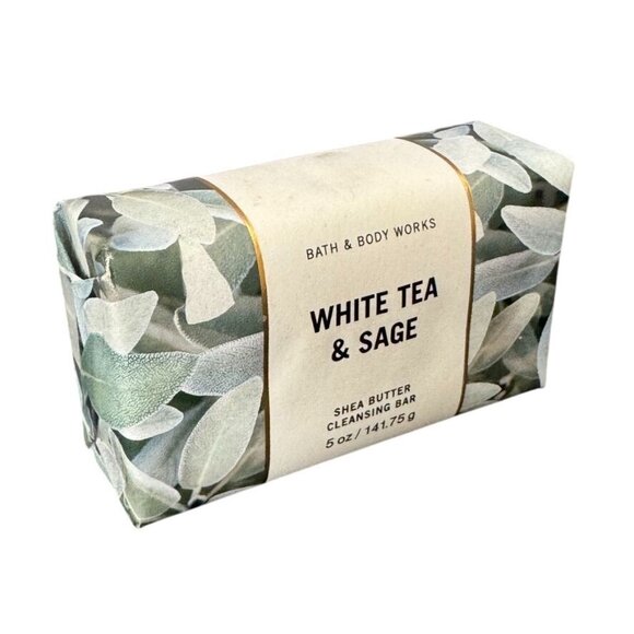 Bath‎ & Body Works White Tea & Sage Shea Butter Cleansing Bar 5 oz / 141.75g - Picture 1 of 4